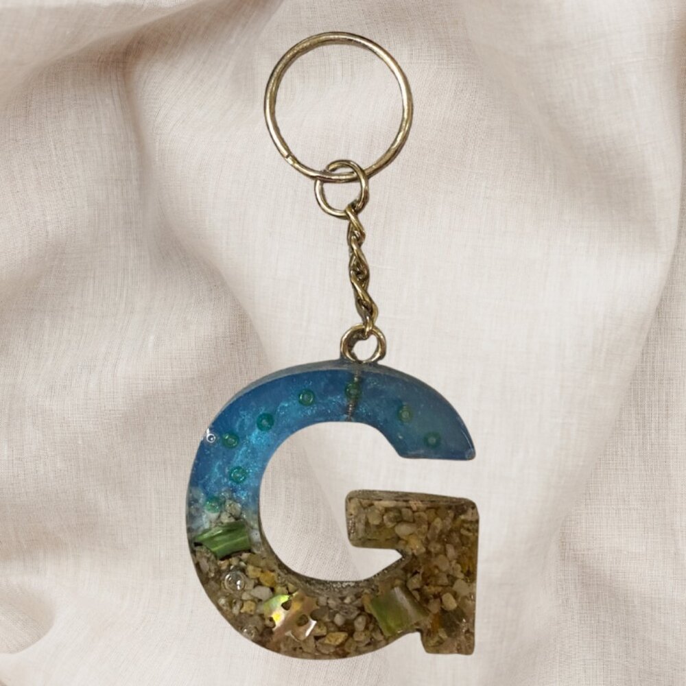 Handmade letter "G" Keychain